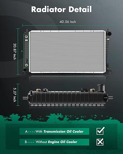 Miniatura 2 de SCITOO Radiador 2818 apto para Ford 2004 para Expedition 4.6L 2004-2006 para Ford para Expedition 5.4L 2005-2008 para Ford para F-150 4.2L 2005-2008