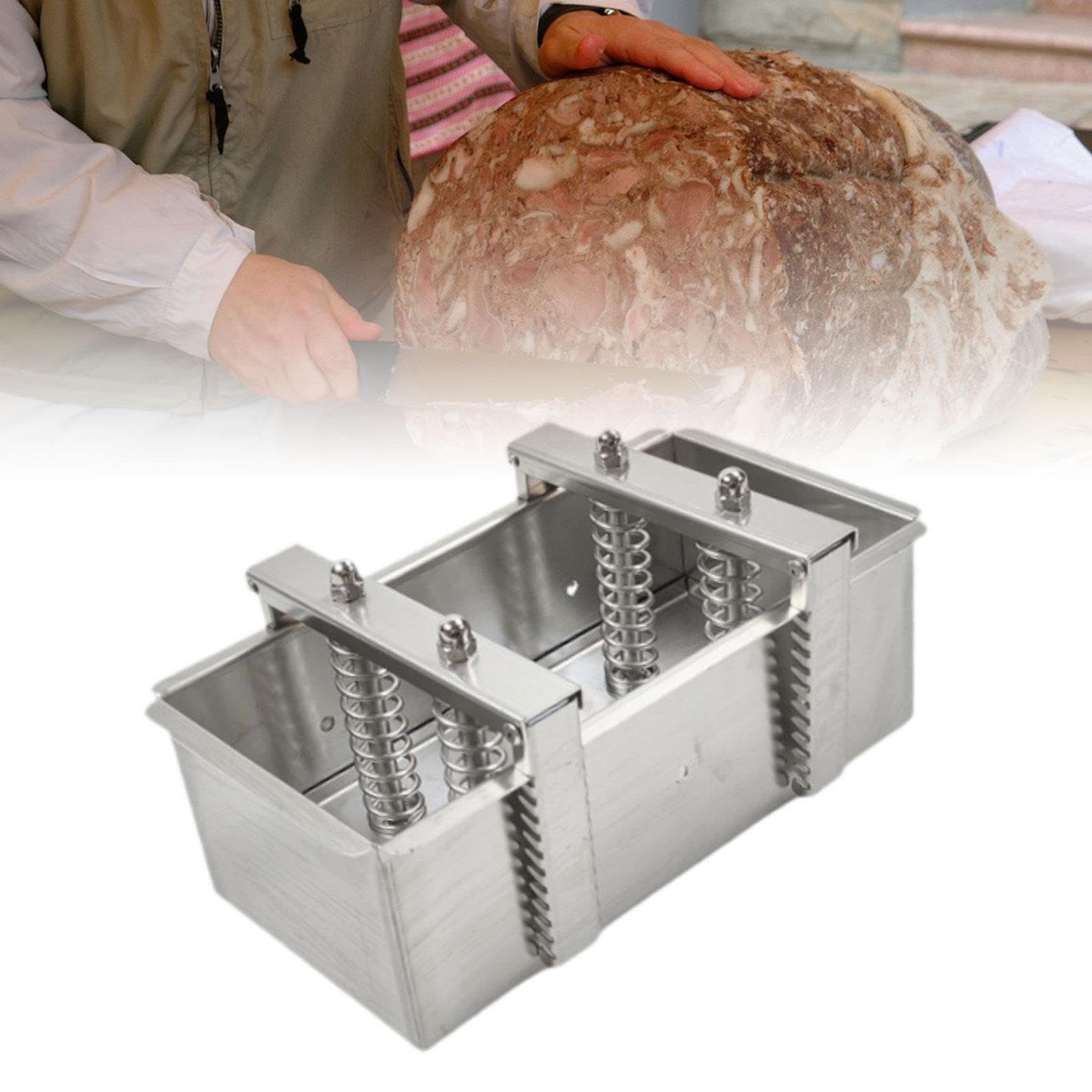 Fleischformer für Rindfleisch, rechteckig, für die Zubereitung von hausgemachtem Fleisch, z. B. für Hamburger und Restaurant-Rindfleisch, Style B