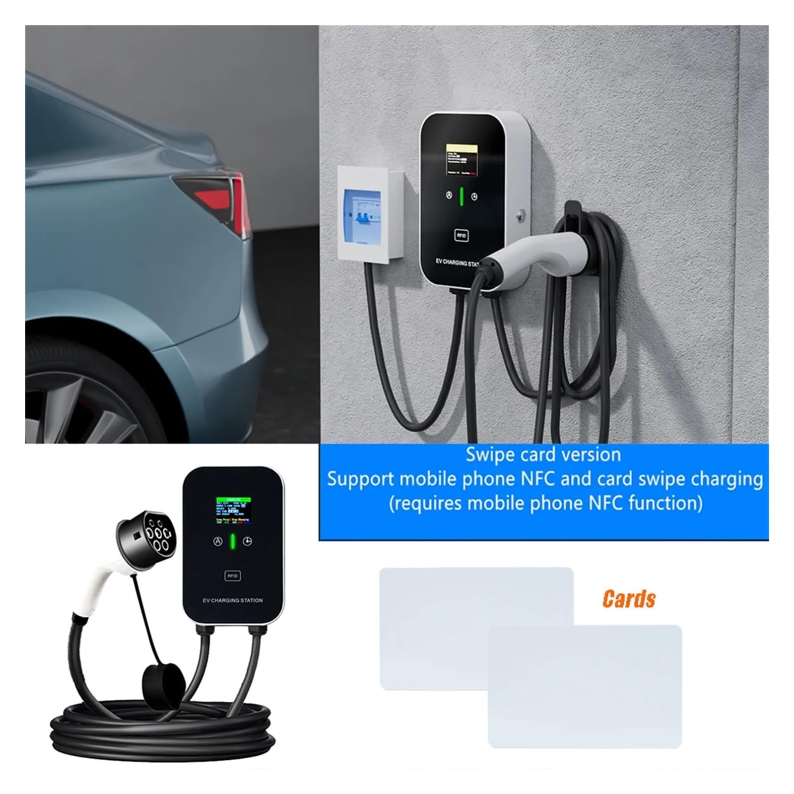 Amazon.co.jp: EV ウォールボックス 5 メートル 7KW 32A 電気自動車