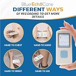 BEC portatif ECG moniteur - Moniteurs électrocardiographes en moins de 30 Secondes, pas besoin d'un smartphone, toutes les mesures sont faites sur l'appareil