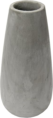 Miniatura 2 de Creative Co-Op Jarrón de madera de Paulownia gris lavado