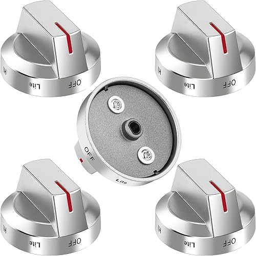 Miniatura 11 de AMI Parts DG94-03500A/Z Perilla de estufa de repuesto para Samsung y DG94-04167 DG94-03500U Perillas de estufa de gas - Modelos NX60T8111SS