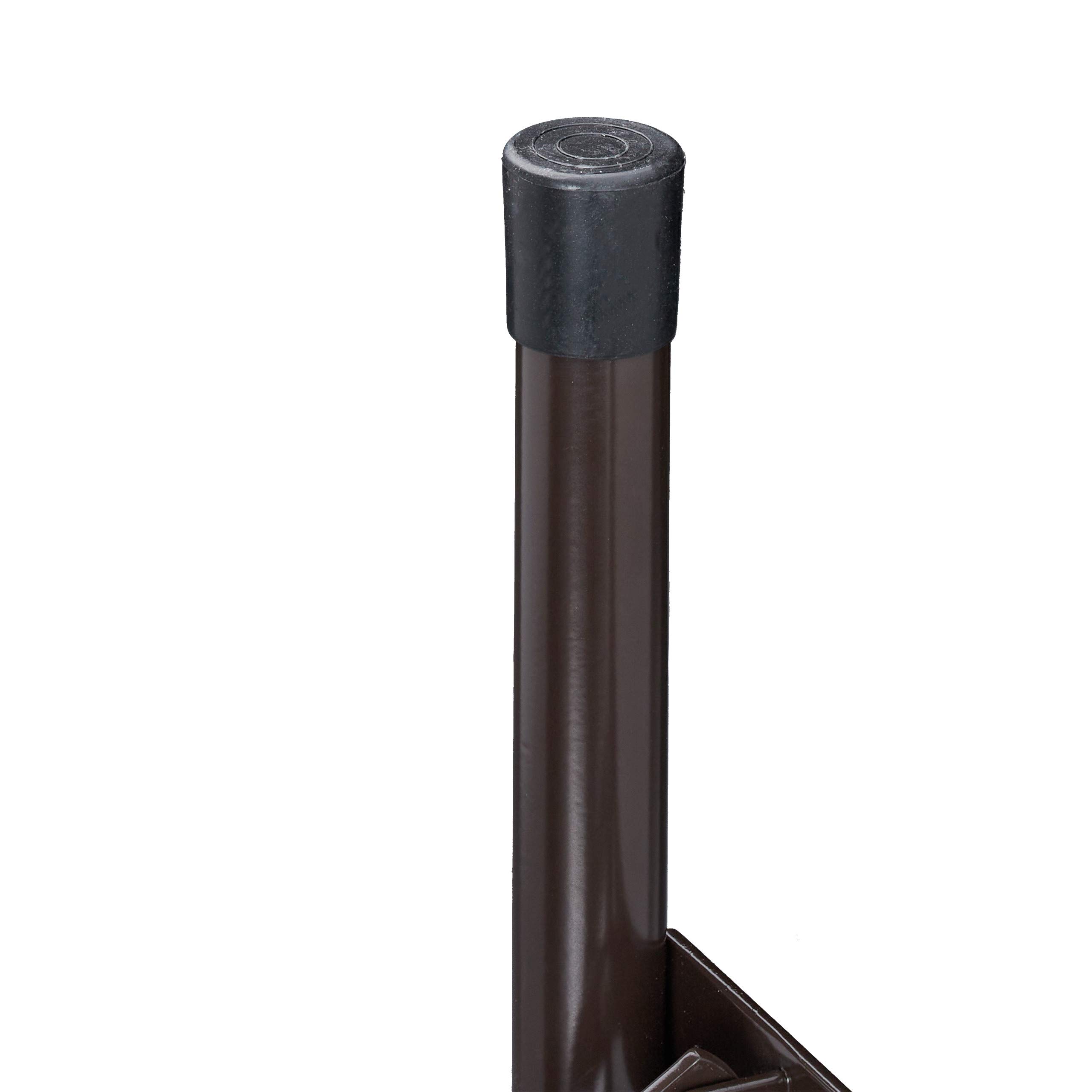 Relaxdays Panchina Pieghevole, Set da 2 Panche da Birreria Terrazza & Giardino, Effetto Legno, HLP 42x100x25 cm, Marrone