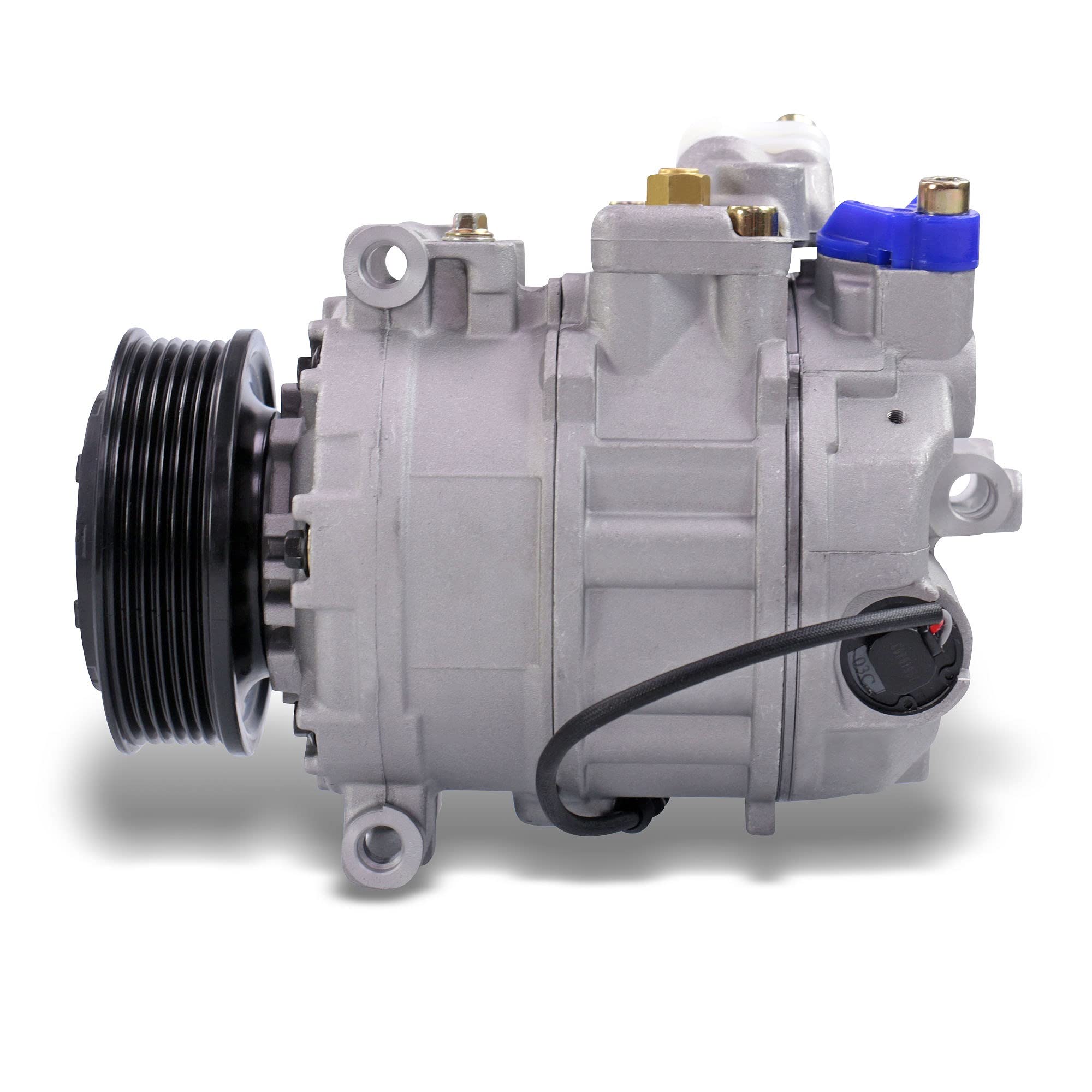 BESTPRICE Kompressor Klimaanlage für DENSO 7SEU17C, Kompatibel mit VW AMAROK (2HA, 2HB, S1B, S6B, S7A, S7B), TRANSPORTER T5 Bus (7HB, 7HJ, 7EB, 7EJ), TRANSPORTER T5 Kasten (7HA, 7HH, 7EA, 7EH)