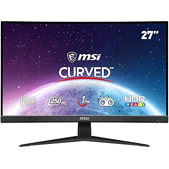MSI G27C4X 27 Inch FHD Curved Gaming Monitor 1500R VA Panel Black