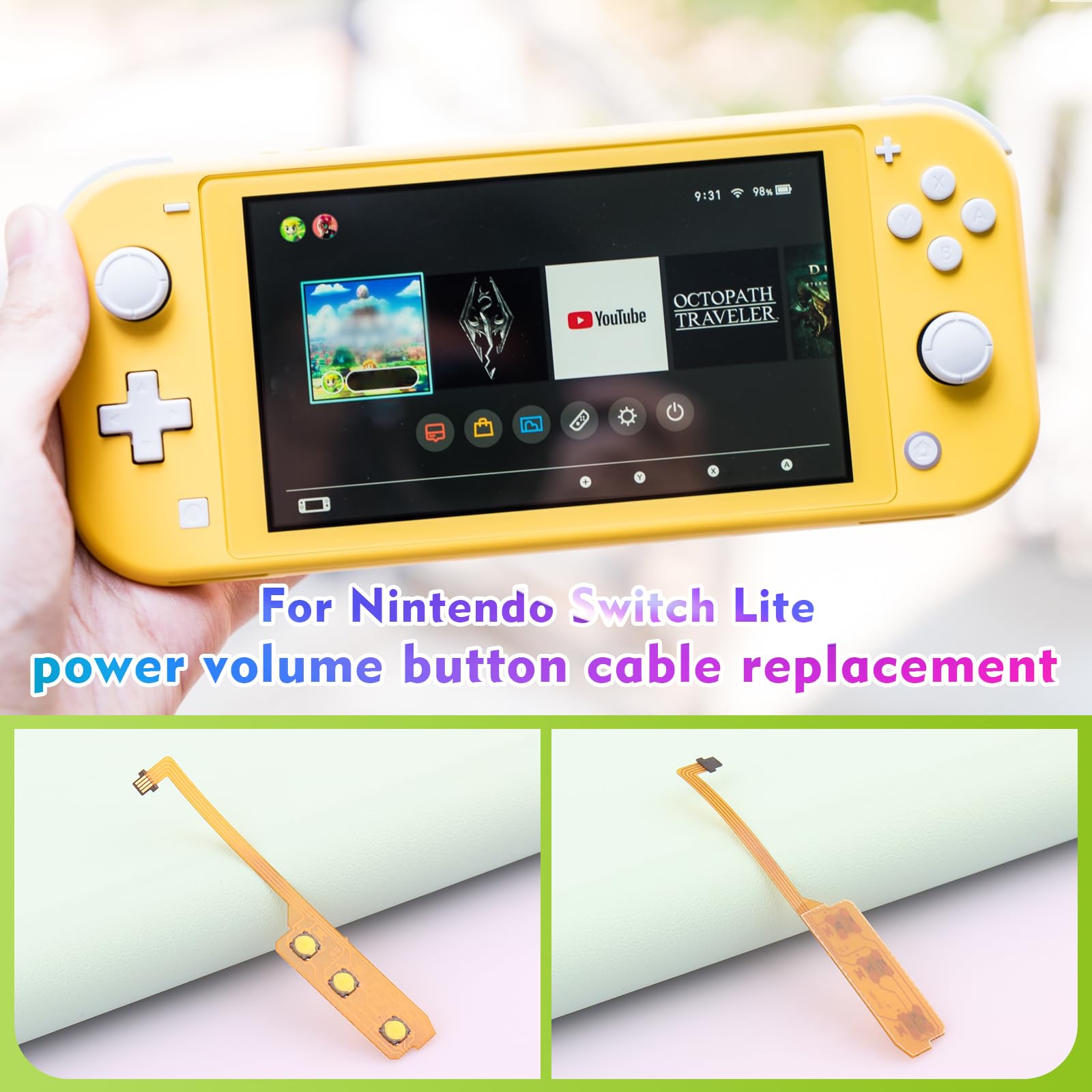 Amazon.com: OCOLOR Reemplazo de botón para Nintendo Switch Lite