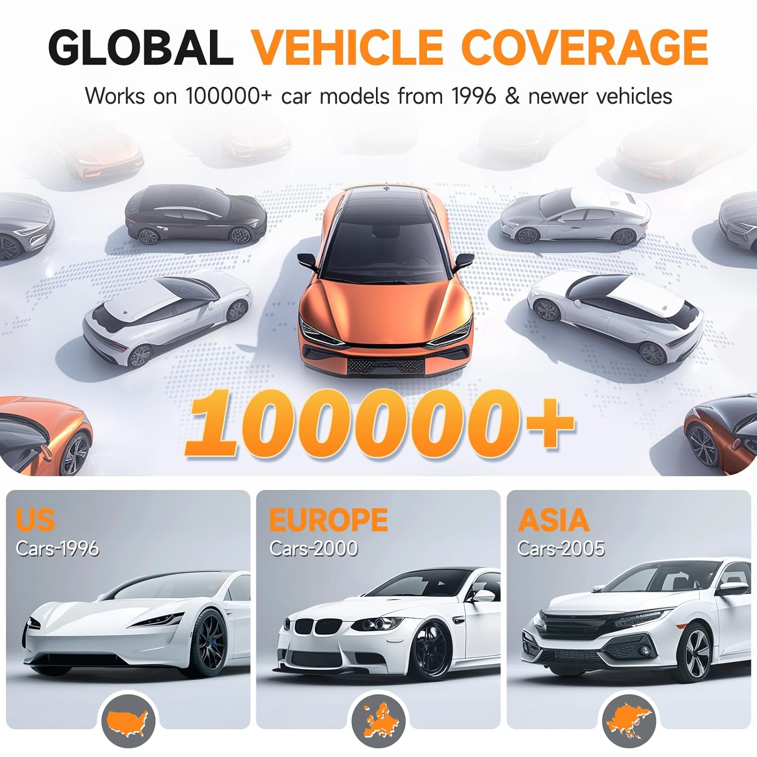 FOXWELL NT301 OBD2 Scanner Live Data Professional Mechanic OBDII Diagnostic Code Reader Tool for Check Engine Light & FOXWELL BT630 600A Smart Battery Monitor with Shunt