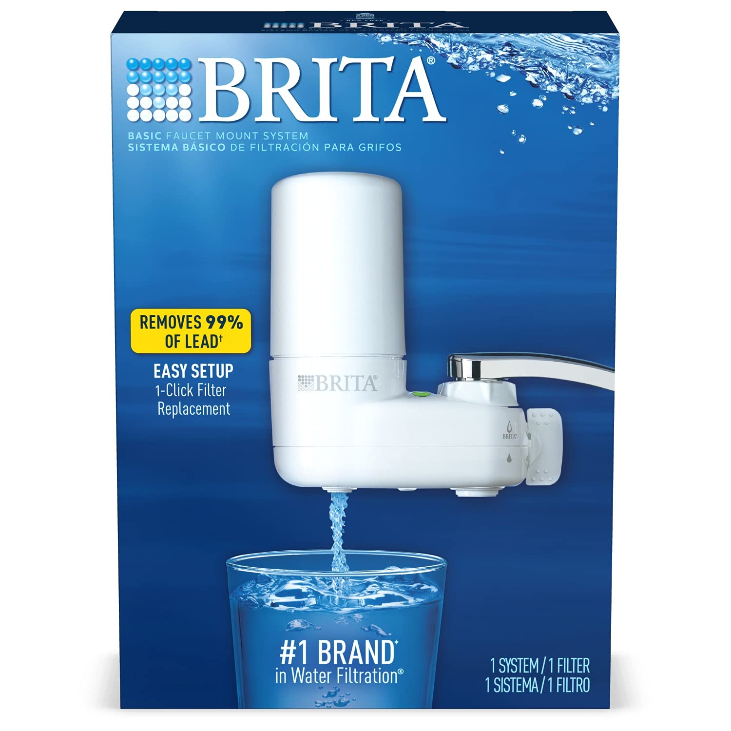 Brita Tap Water Filter System, Water Faucet Filtration System with