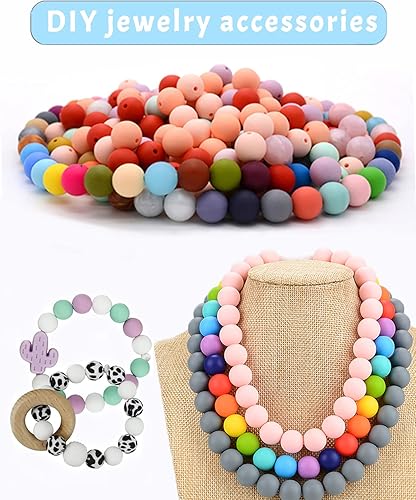 Miniatura 4 de GUPWOS Cuentas de silicona de animales, múltiples estilos y formas para hacer joyas con llavero y bolígrafo (D)