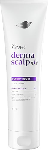 Dove Derma Scalp Density Boost Conditioner 1 ct With Lamellar Serum, Glycerin And Zinc + Peptides For Hair Loss And Breakage 9 oz