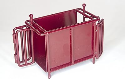 Little Buster Toys Hog/Sheep/Goat Crate Scales - Red; 1/16th Scale