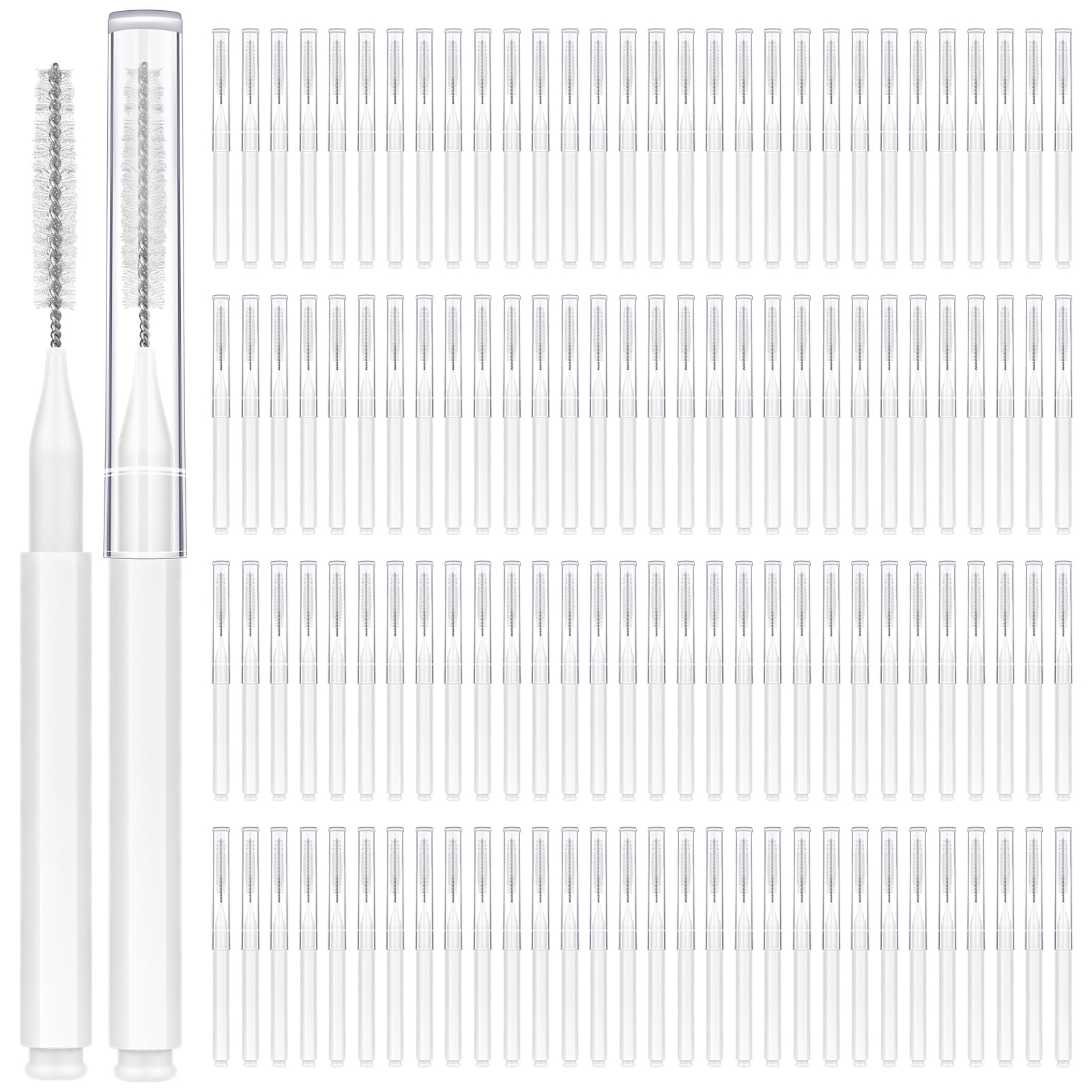 120 Pieces Interdental Brushes Braces Brush Cleaner Orthodontic Flossers Toothpicks Floss Picks for Braces Kit for Teeth Cleaning