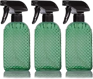 Sponsored Ad - OEXEO Glass Spray Bottles,Handheld Pressure Spray Bottles,Adjustable Nozzle(spray,stream),Reusable Containe...