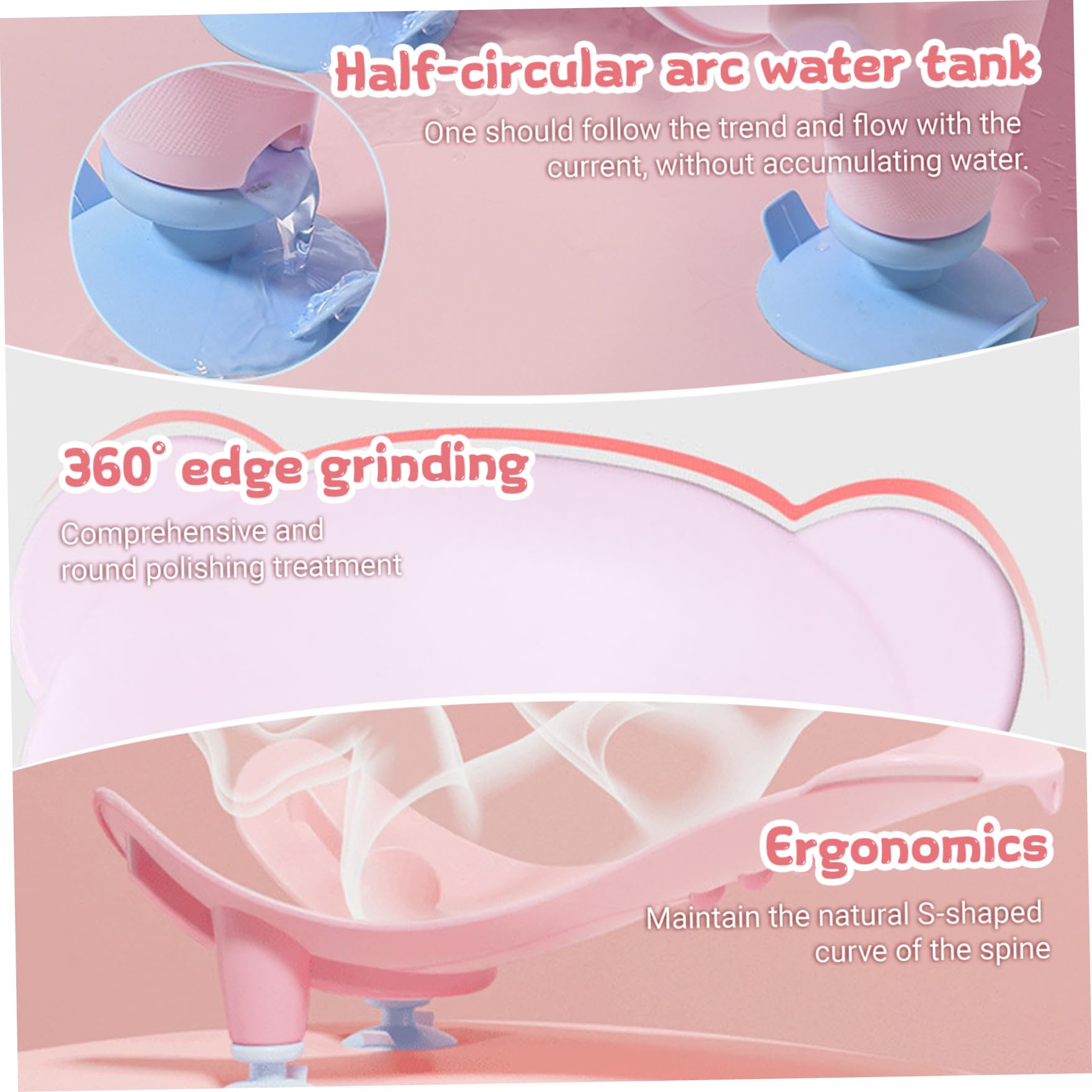 Bassin de bain pour nourrissons multifonctionnels, bain d'évier pour bébé avec aspirant, lavabo portable bébé avec trou suspendu, outil de lavage support des fesses pour baignoire comptoir util