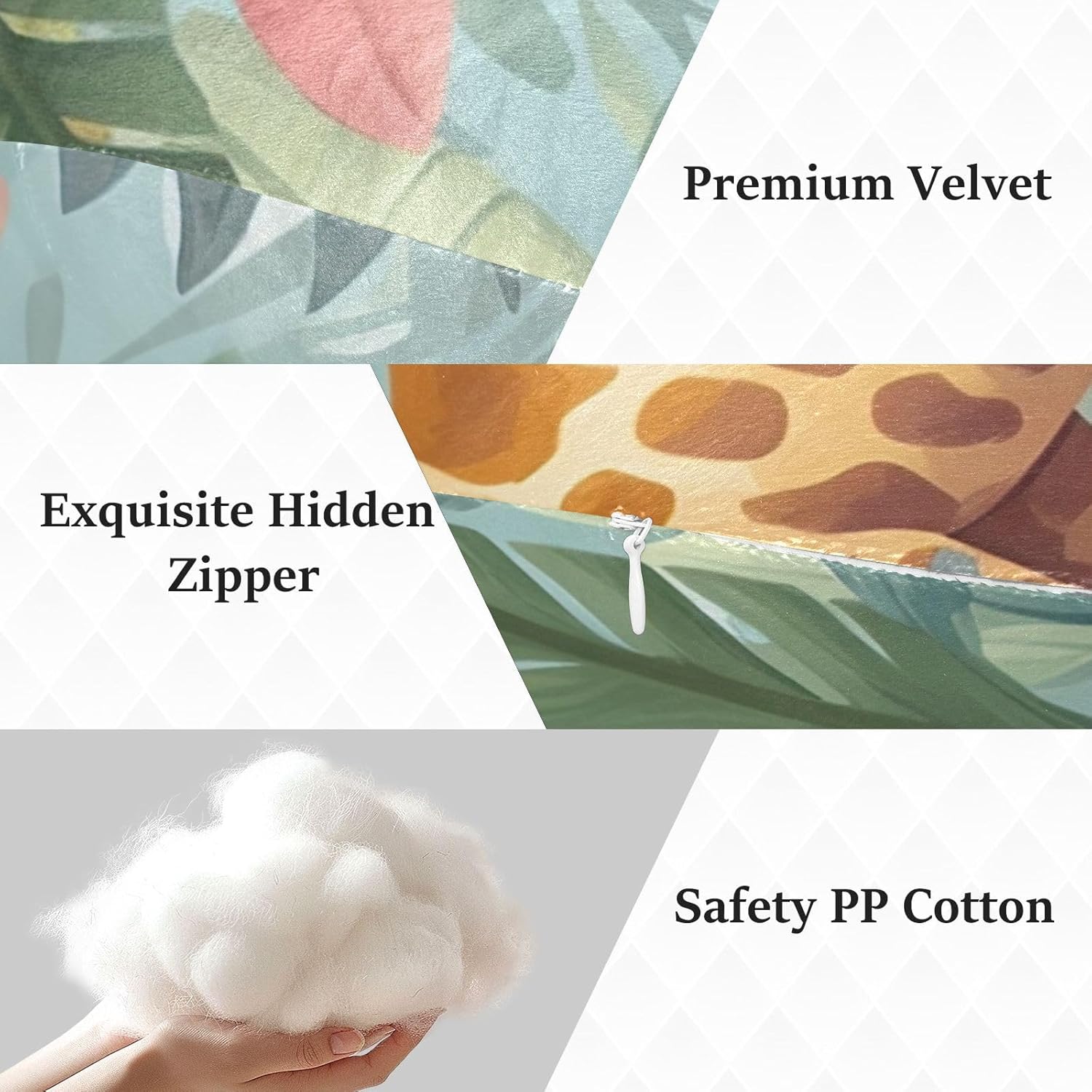 Cute Giraffe Human-Shaped Pillow Soft Body Pillows Washable Velvet Pillows for Anxiety Relief Sleeping Cuddling & Support