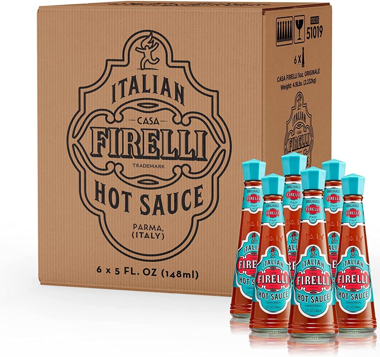 Casa Firelli Italian Hot Sauce, 148 ml (Pack of 6) Amazon.co.uk Grocery