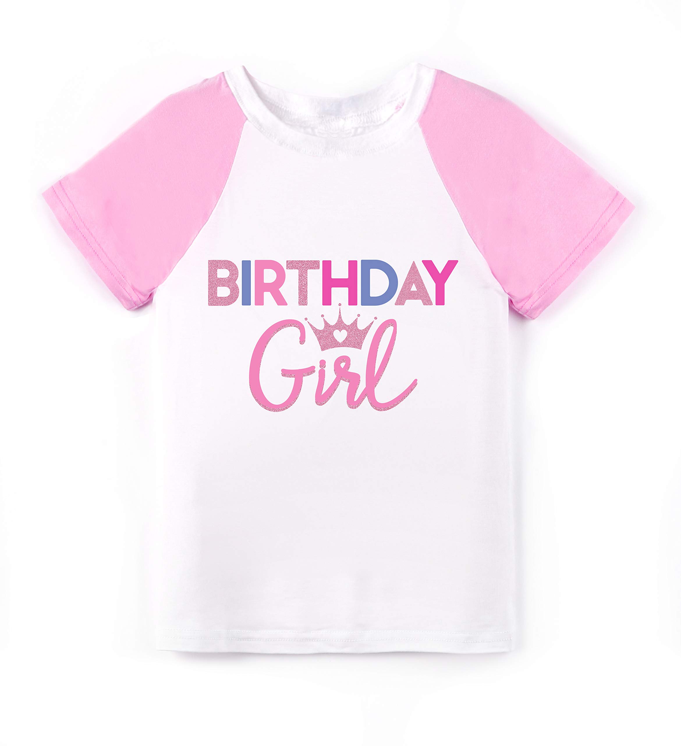 Wild and HappyBirthday Girl Princess Tshirt for Kids Party Shirt Ultra Soft Tees