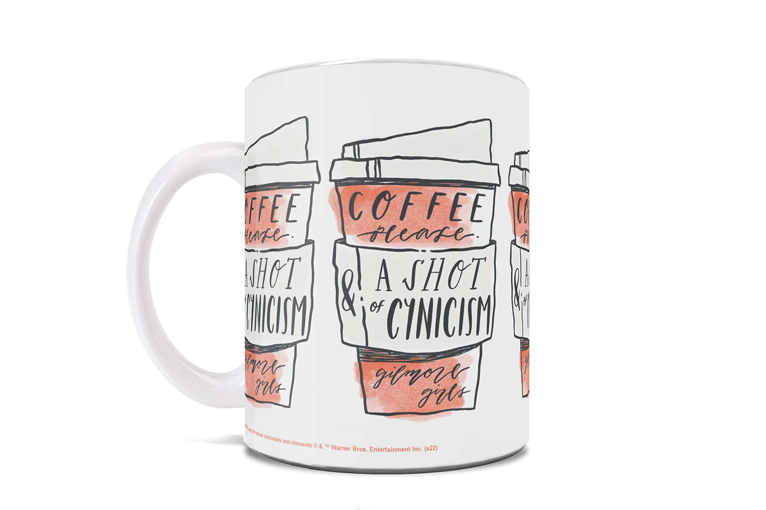 Trend Setters Gilmore Girls – A Shot of Cynicism – Una taza de café de cerámica de 11 onzas – Producto oficial – Perfecto para regalar o coleccionar
