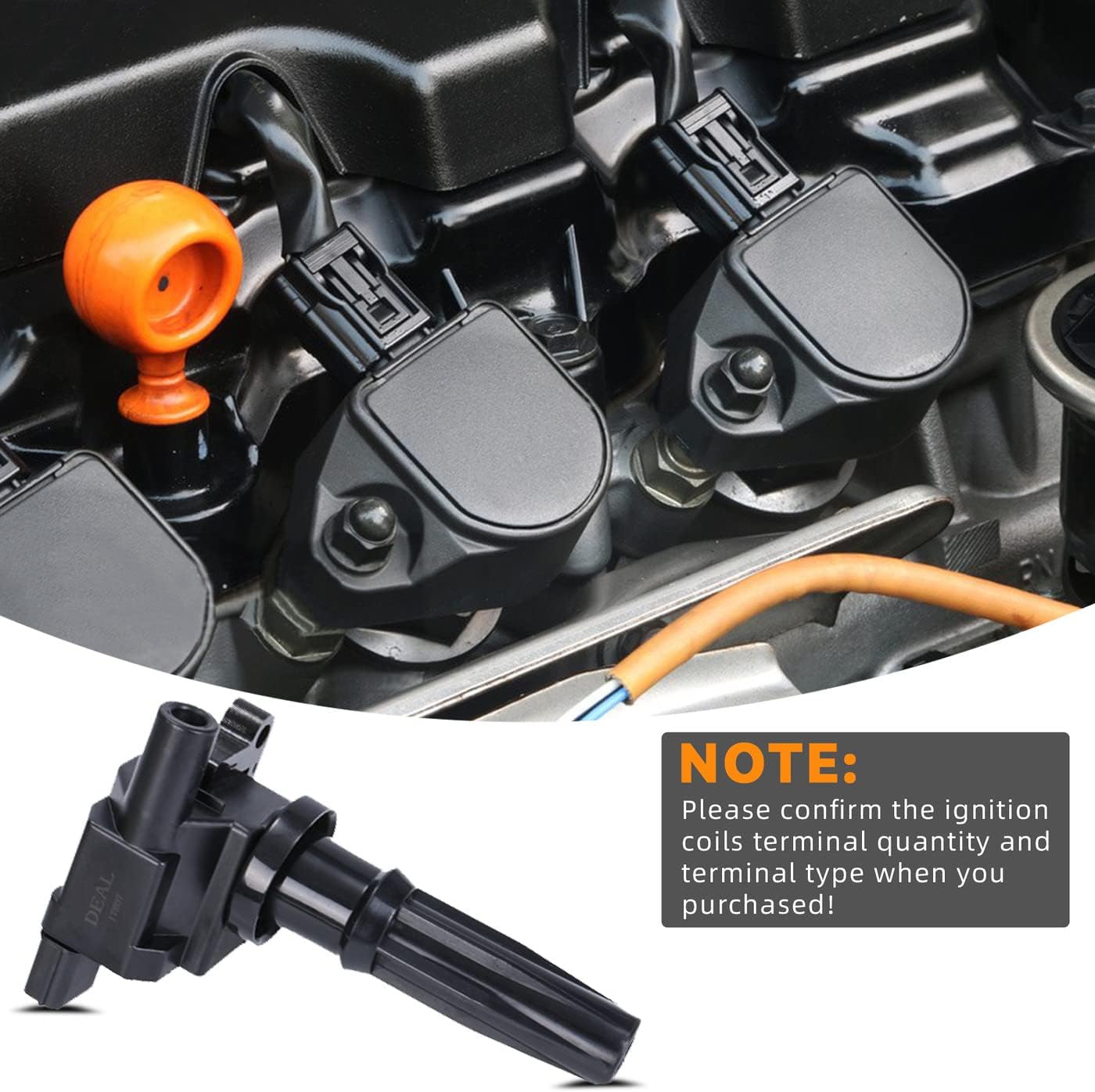 DEAL Pack of 2 Ignition Coils Compatible with Sonata Santa - Optima Magentis 2.4L L4 Replaces# UF285 C1226