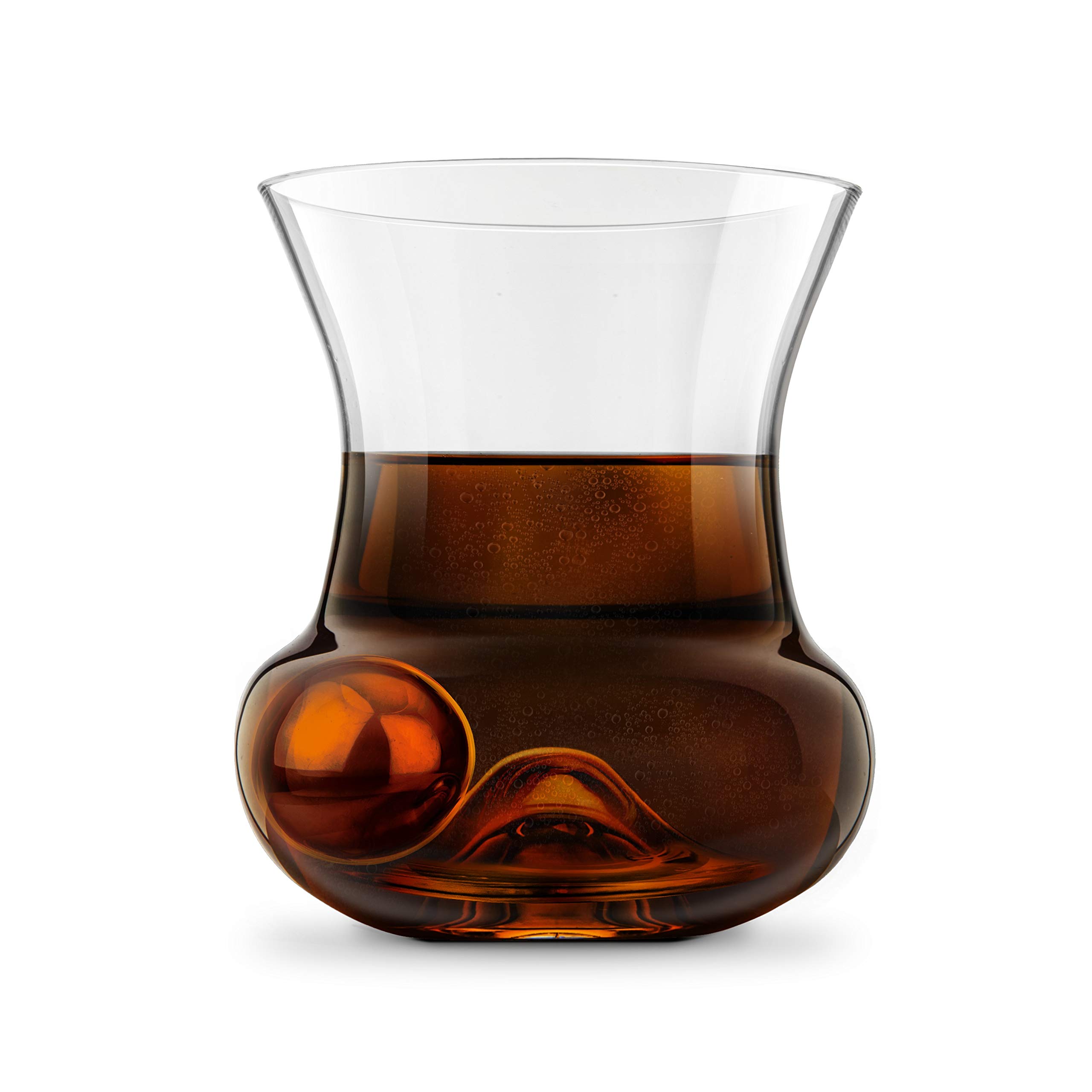 CKB LTD Final Touch 450Ml Spirit Roller Glass With Steel Chilling Ball & Tongs Roller from B&Q