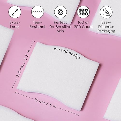 Miniatura 6 de grace & stella Almohadillas faciales para tóner, esencia y máscara de bricolaje (100 unidades) - Almohadillas removedoras de maquillaje suaves y sin