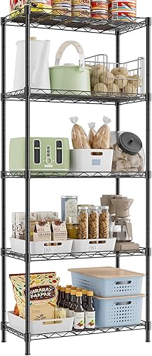 Miniatura 9 de Estantes de Almacenamiento Resistentes, 48" L x 20" A x 72" Al Unidad de Estantería de Garaje Soporta 2000 LBS, Estante de Utilidad de Metal