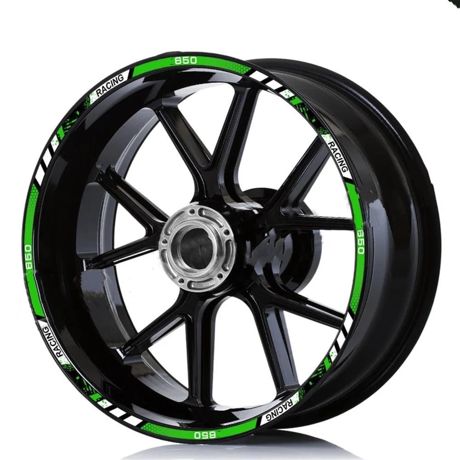 Stickers Motorcycle Wheel Stickers Night Reflective Decorative Rim for Z650 Z 650(Style 1)