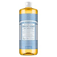 Dr. Bronner’s - Pure-Castile Liquid Soap (Baby Unscented, 32 ounce)
