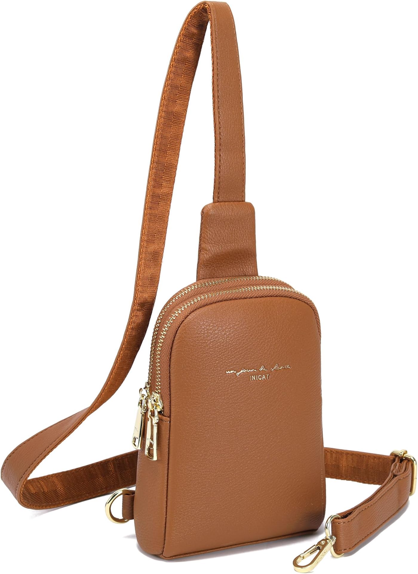 INICAT Small Sling Bag for Women, Lightweight Crossbody Travel Purse | Multi-pocket with card slots,switchable strap,durable vegan leather,ideal for travel and everyday carry.