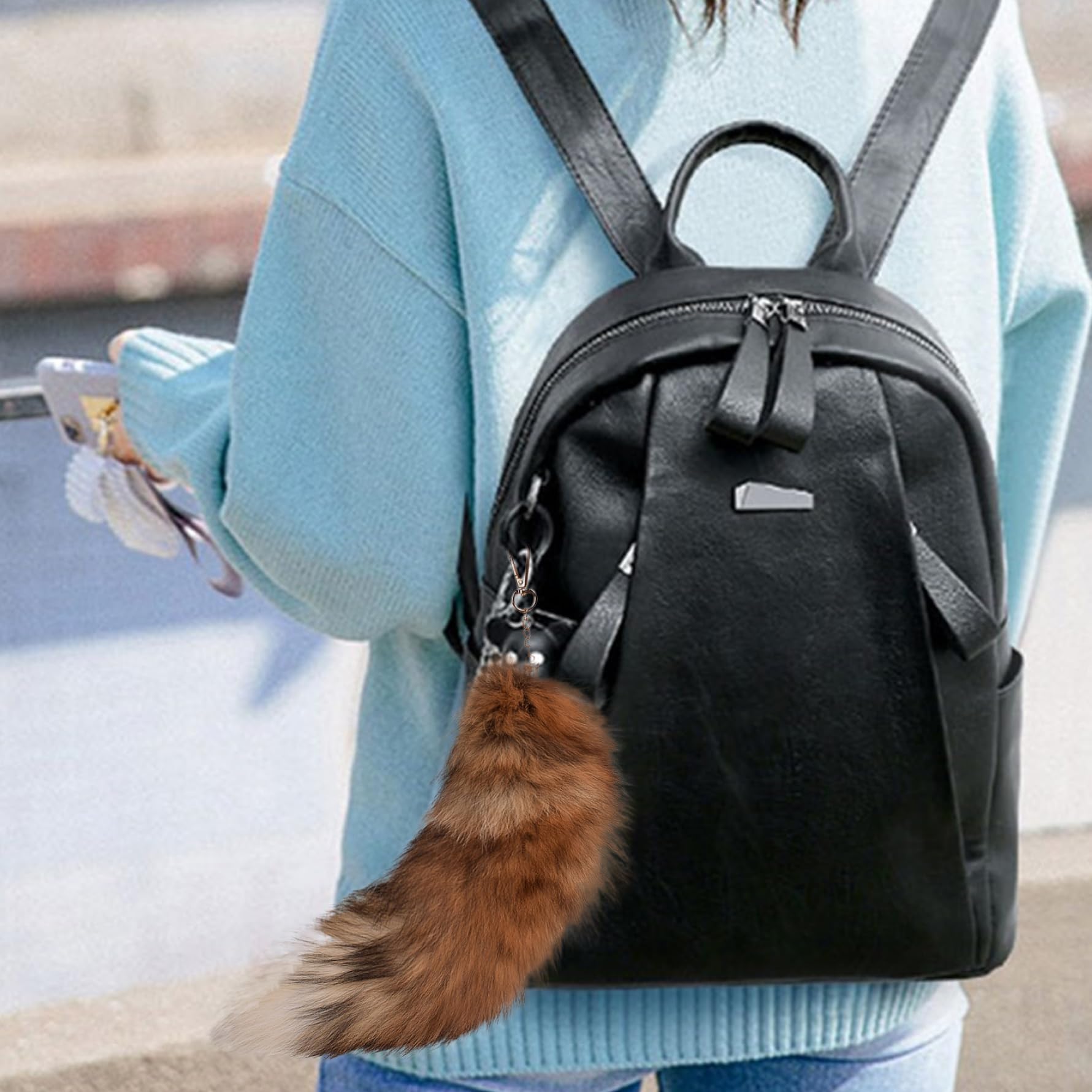 Borsa a mano Adria in vera pelle Blu - Vera Pelle Made in italy