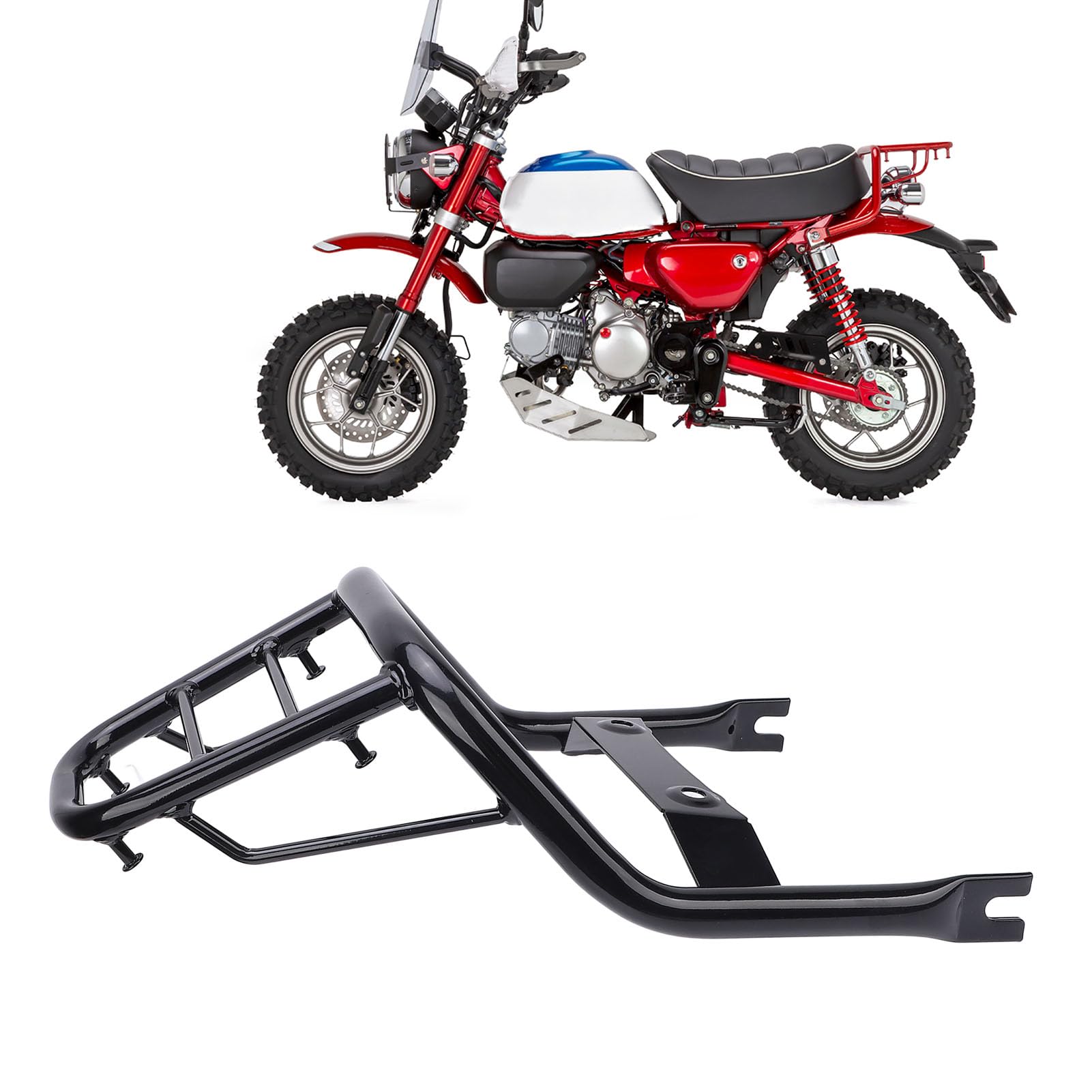 Cryfokt Motocykl w Bagażu Tylnym, Stabilne Wsparcie Tylnego Przewoźnika Towarowego Funkcjonalne dla Małp 125 2018 do 2024