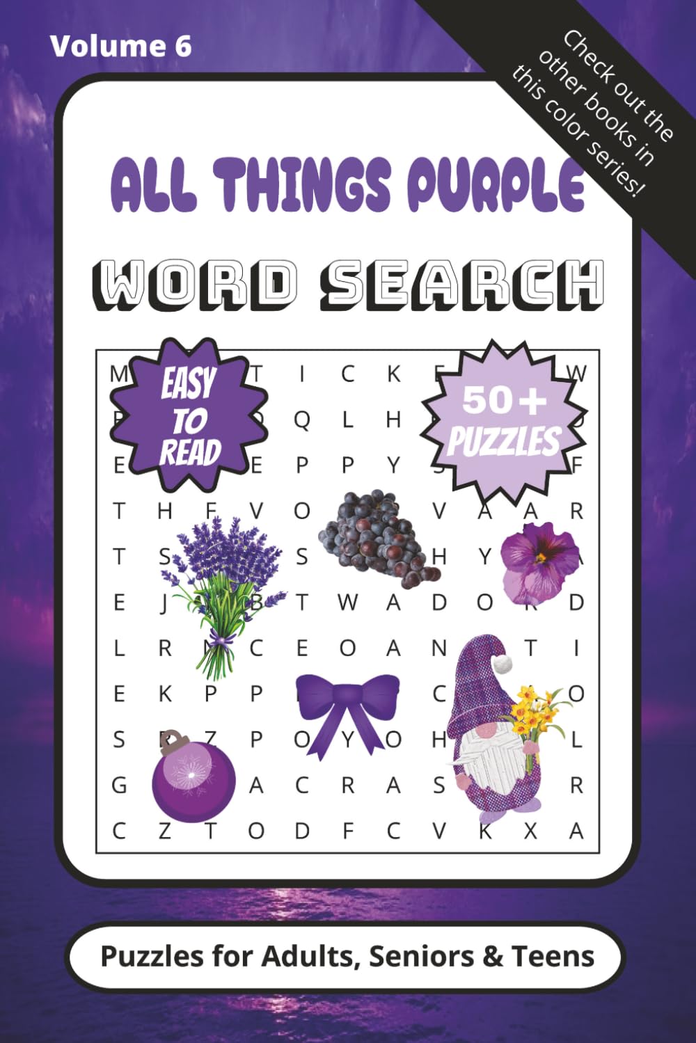 All Things Purple: All Things Purple Word Search Book (All Things Color Word Searches)