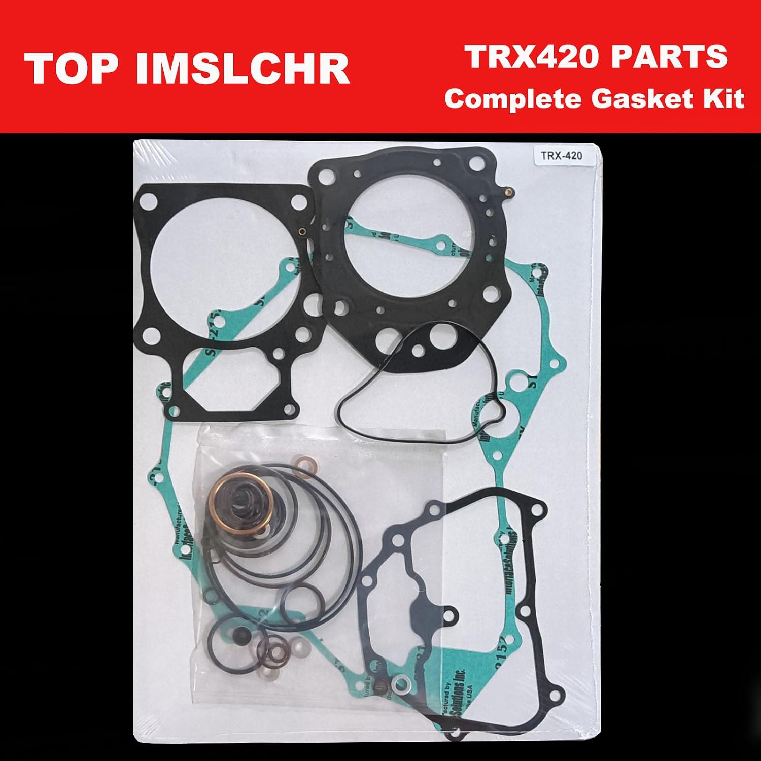 TRX420 Complete Gasket Kit Compatible with Honda TRX 420 Rancher 420 2007-2023