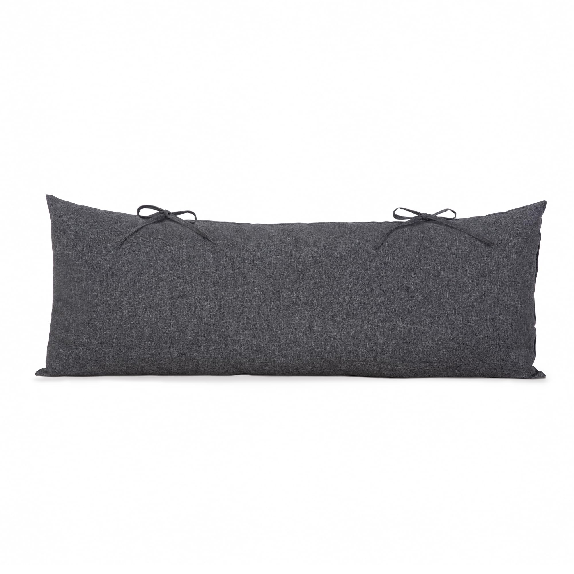 SUNCREAT Detachable Extra Large Outdoor Hammock Pillow with Ties, Dark Gray
