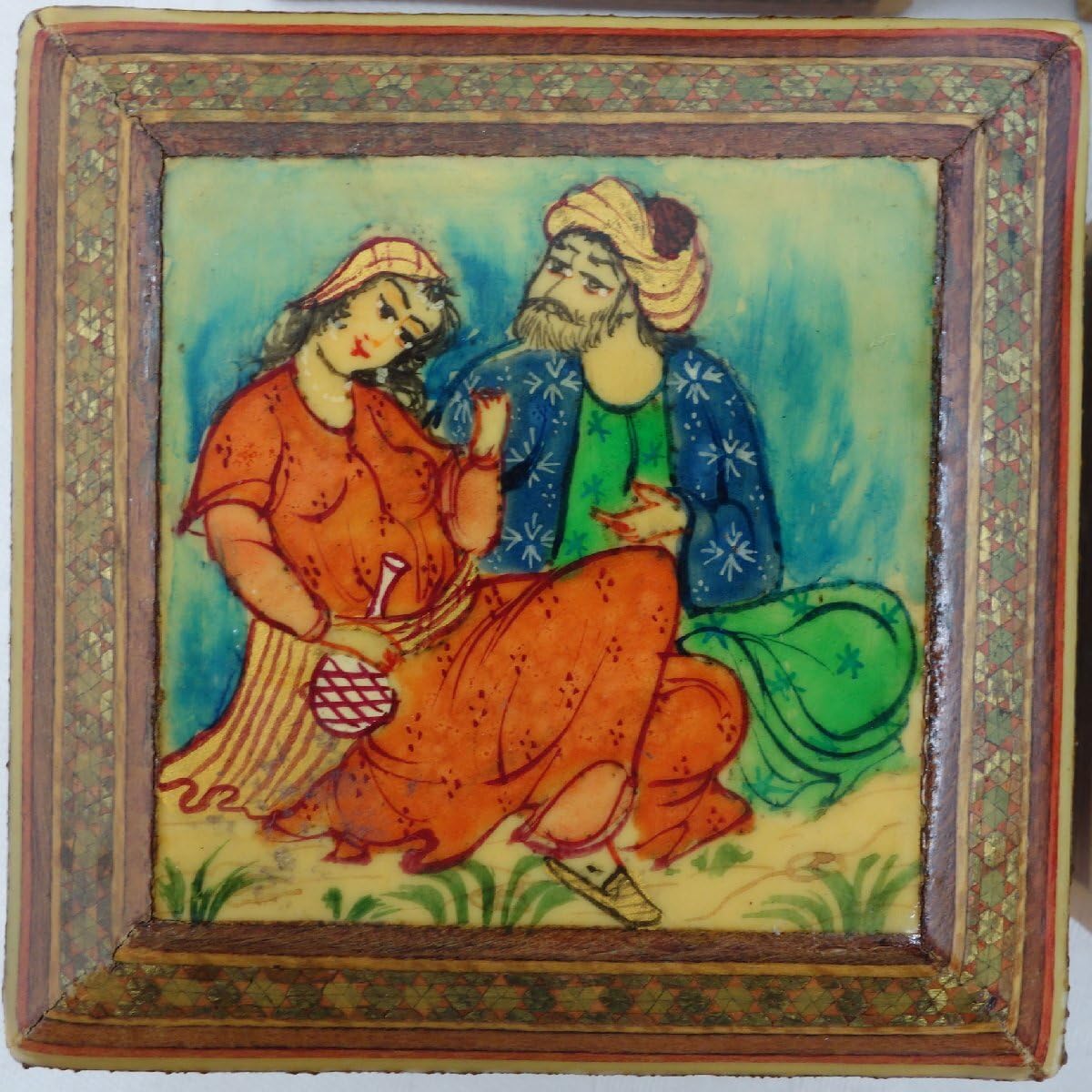 Amazon.co.jp: 倉庫保管品ペルシャ伝統工芸ハータムカーリー象嵌