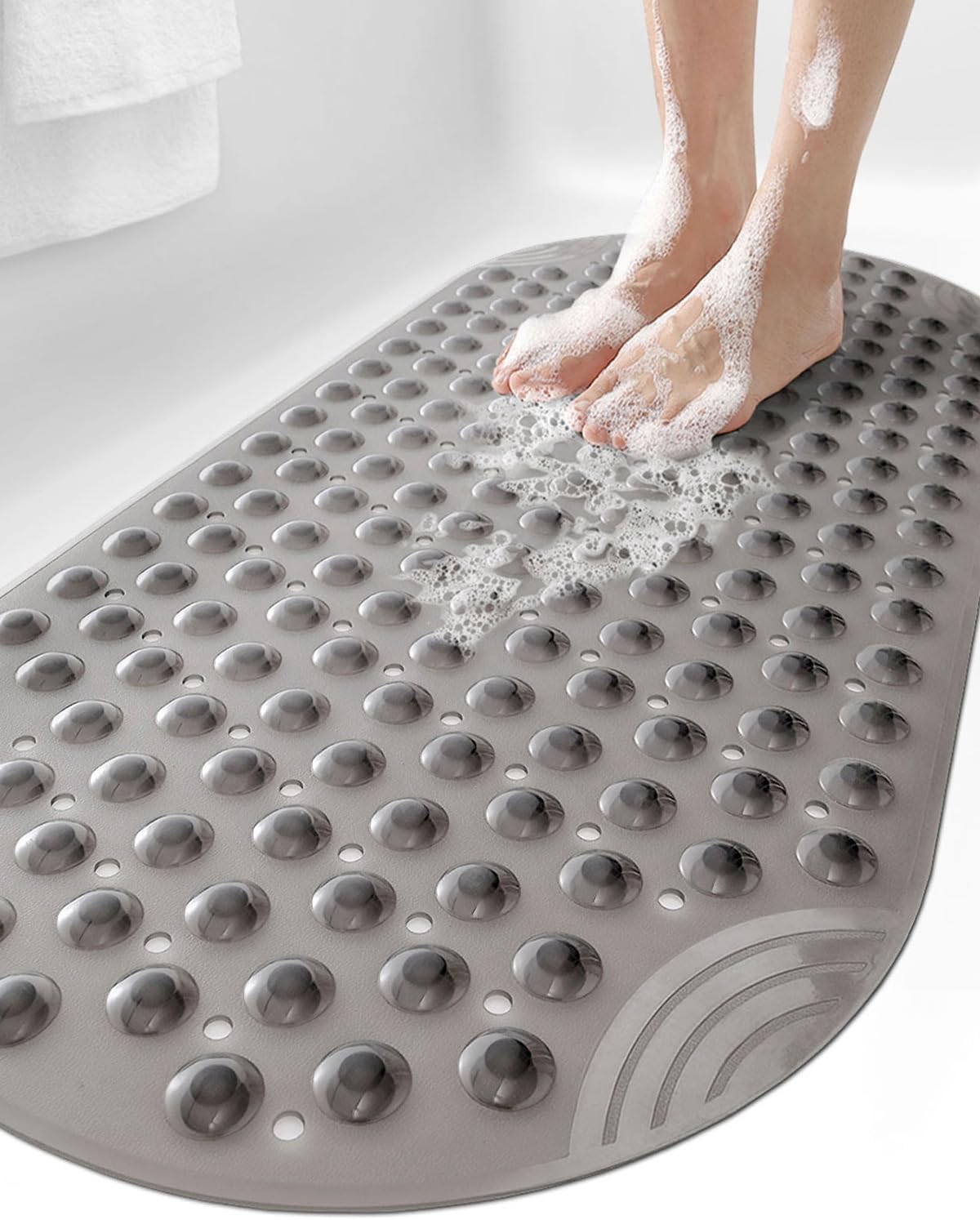 Amazon.com: SlipX Solutions Blue Bubble Bath Mat : Home & Kitchen