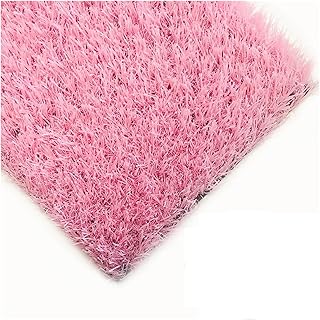 XILYZMO Césped Artificial, Sintético Estera Hierba Almohadilla Entrenamiento, Tamaños Personalizados 1.18in Hierba Falsa, Autodrenante Falso Exterior Alfombra Hierba (Color : Rosado, Tamaño : 39.3 x