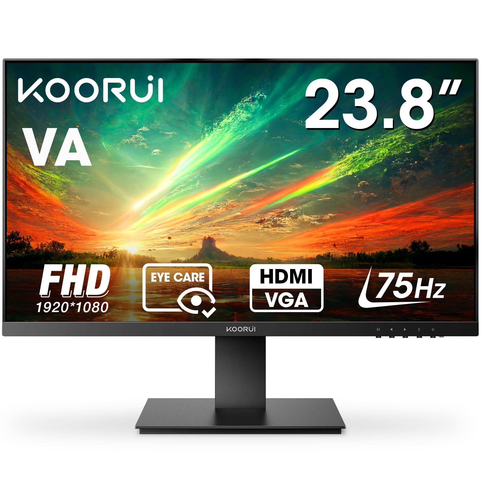 Amazon.co.jp: KOORUI モニター 24 インチ ディスプレイ フルHD 