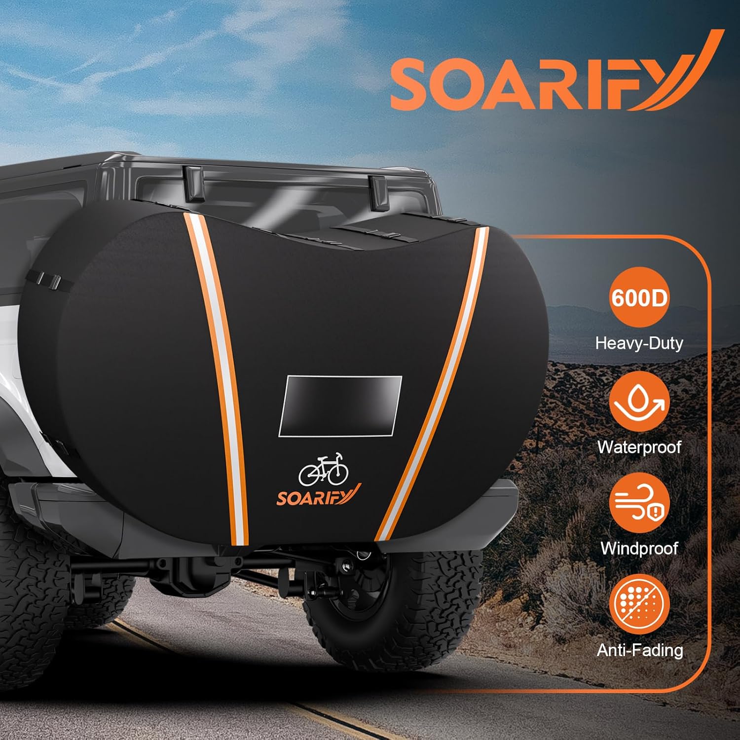 Bike Cover for Transport 2 Bike - 600D Travel Bike Covers for Bikes on Rear Bike Rack Heavy Duty & Waterproof, Outdoor Full Bicycle Rack Cover for 2 Bikes on Car Hitch Storage