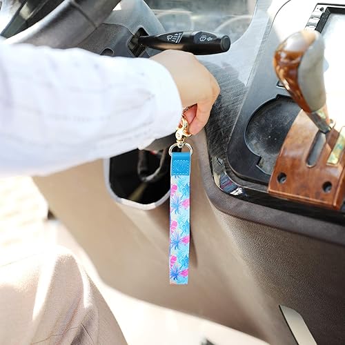 Miniatura 6 de Rose Lake Cordón de muñeca para mujeres, hombres y niños, bonito llavero para llaves, tarjetas de identificación, soporte para correa de muñeca