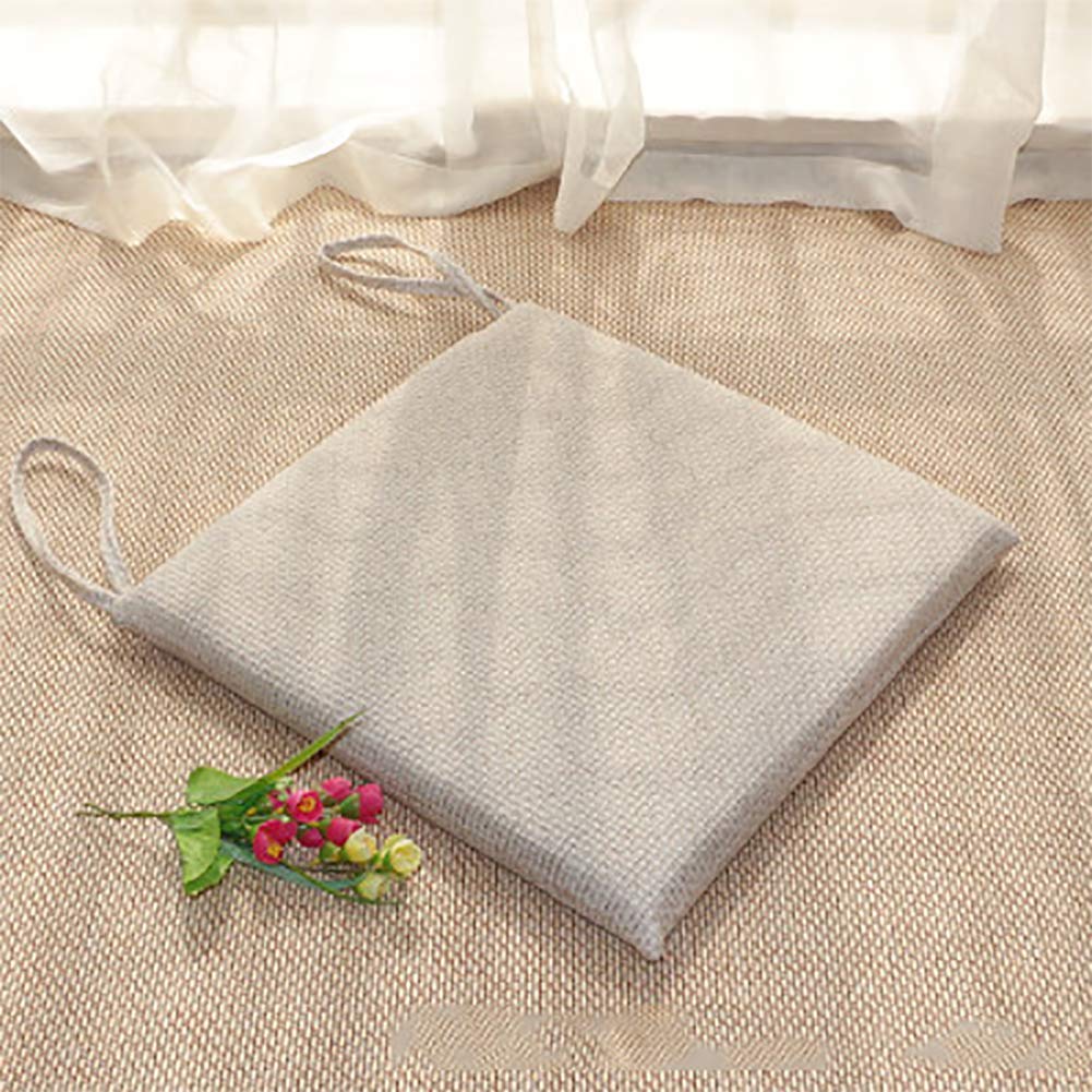 Coussin de chaise de salle à manger lavable et anti-dérapant lot de 4 galettes beiges