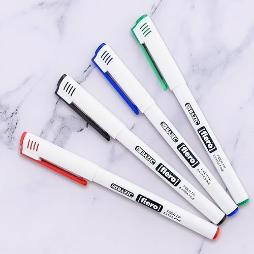 Miniatura 2 de BAZIC Fiero - Bolígrafo de punta de fibra de colores surtidos (3 unidades)