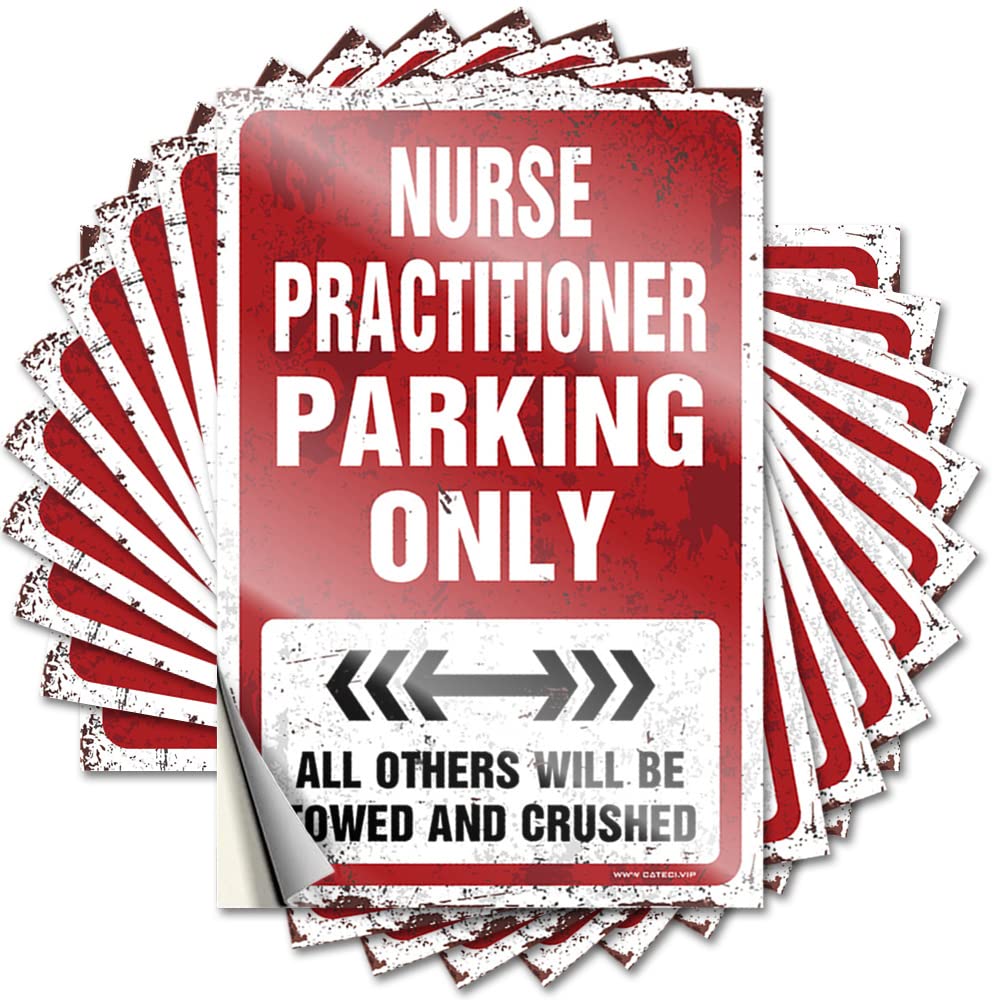 Tattoos Bottle Cool Nurse Practitioner Parking Only for Motorcycle - Men Cave Decor Easy Peel Removable(12X18CM)