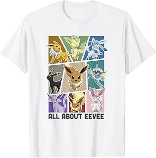 Eevee Evolution Jolteon Flareon Umbreon Sylveon T-Shirt Small
