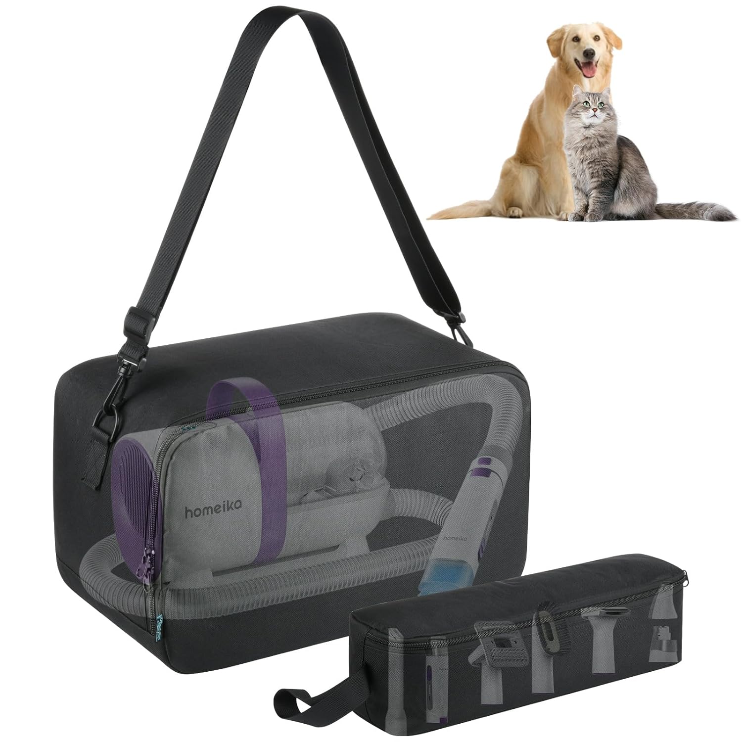 Beautyflier Storage Carry Bag for Dog Vacuum Brush for