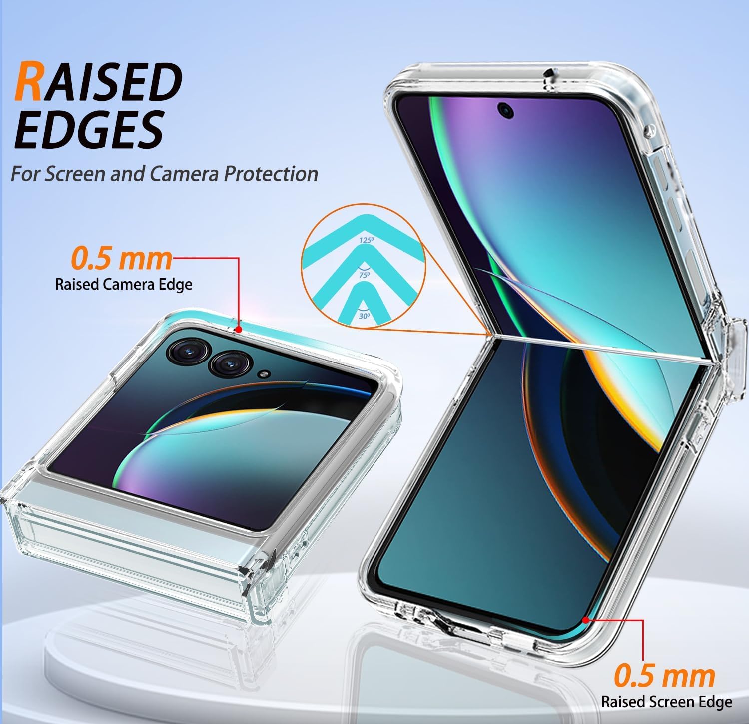 Coque étui Aimanté Pour Motorola Razr 40 5G / 40 Ultra - Protection Caméra, Noir, TPU+PC