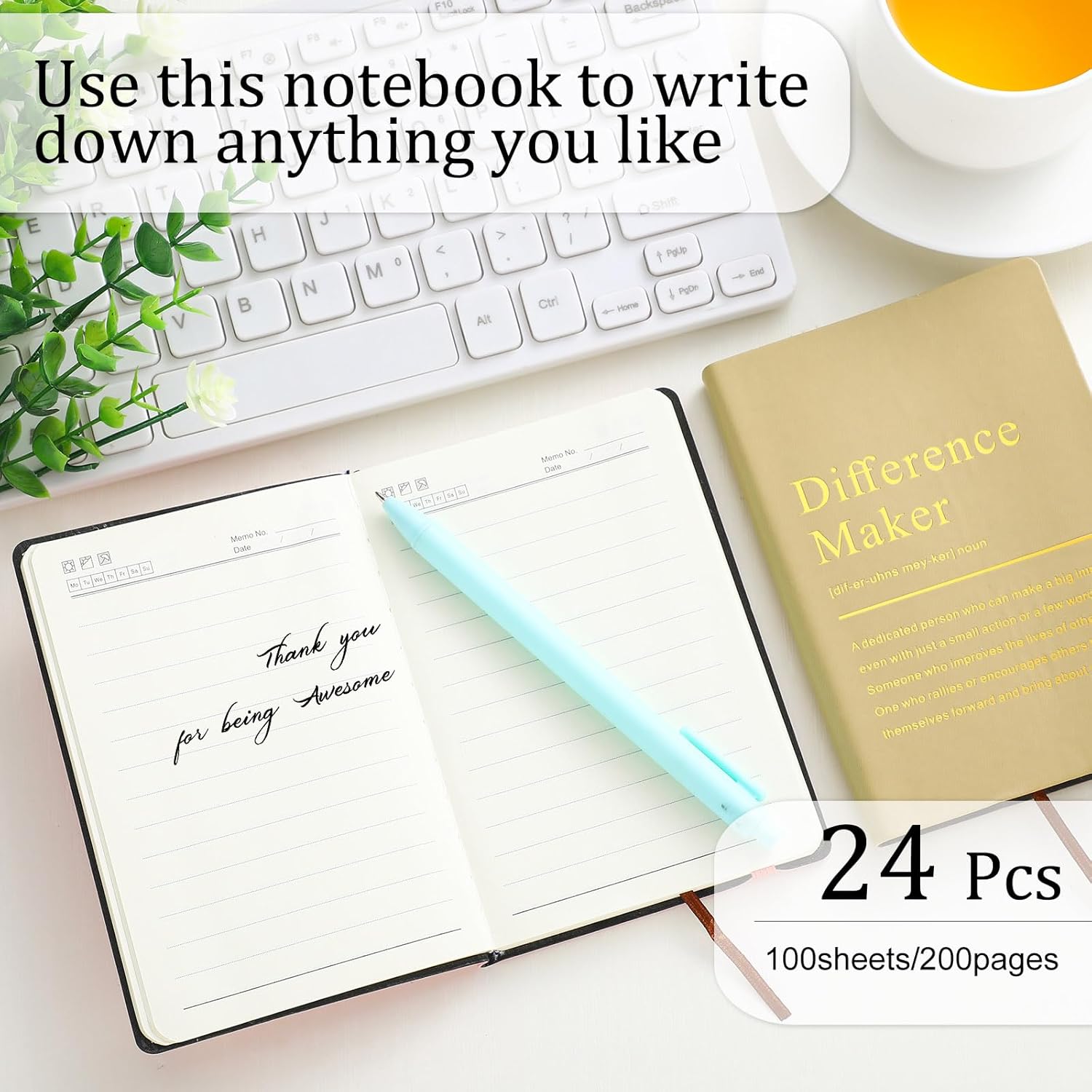 Chiisong 36 Pcs Employee Appreciation Gifts A6 Small Leather Journals Bulk Inspirational Different Maker Notebook Thank You Gift for Women Leadership Coworker Team Staff Christmas (Macaron Color)