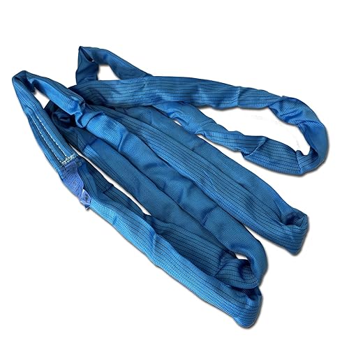 Miniatura 10 de Eslinga redonda de 11020lb, 6.5FT, correa de eslinga aparejo de poliéster sin fin para elevación, para izar objetos de trabajo pesado, eslinga