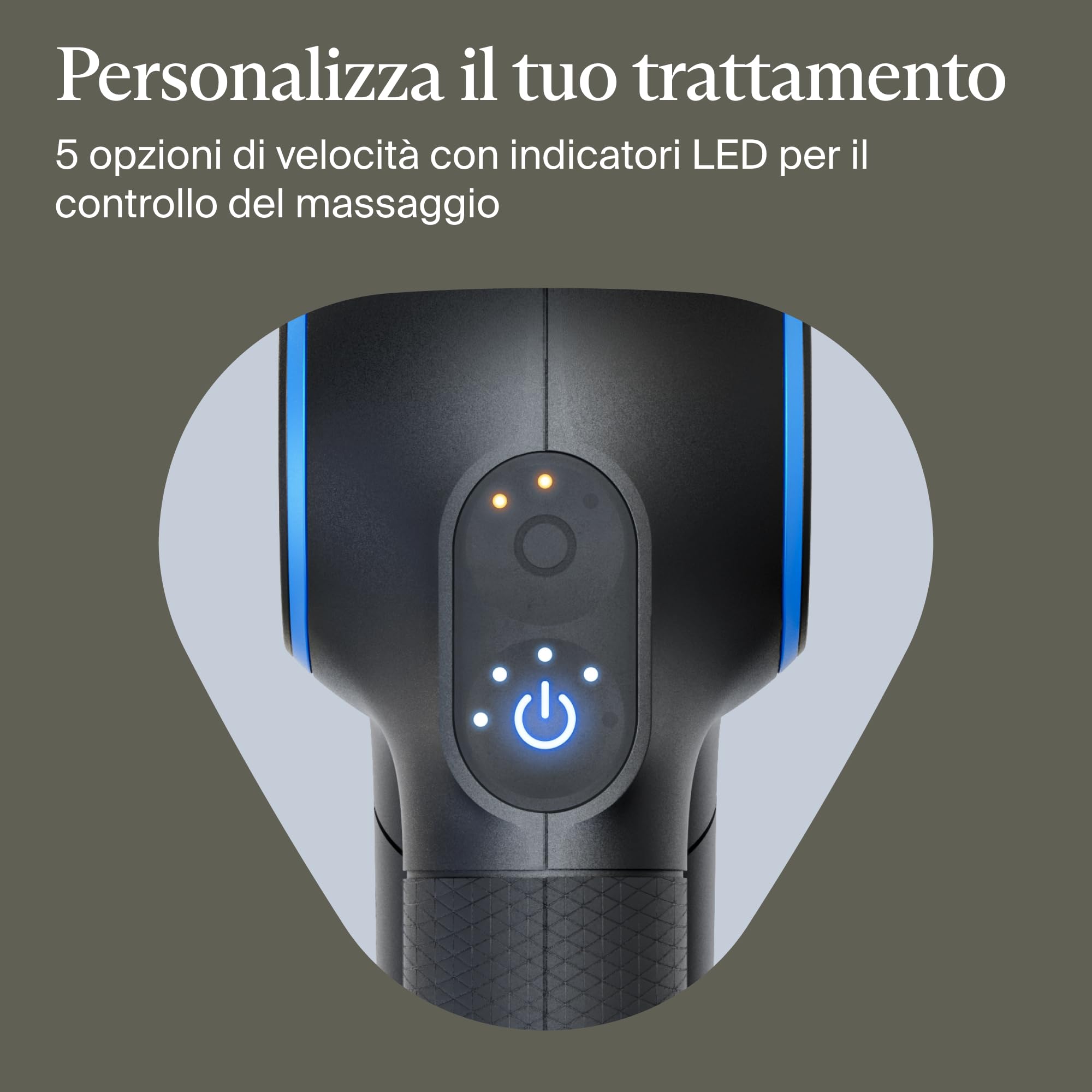 TheraGun Prime - Pistola Massaggiante Elettrica Portatile - Massaggio a Percussione con App Intelligente e Bluetooth - Dispositivo per Terapia Muscolare Profonda con Tecnologia QuietForce, 5ª Gen
