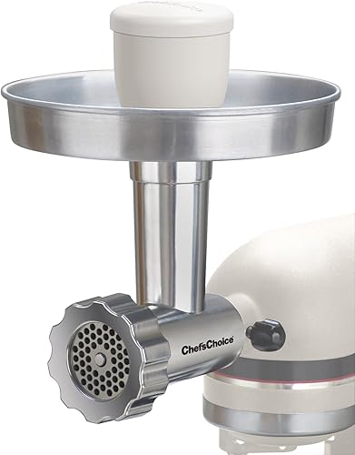 Miniatura 2 de Accesorio triturador de alimentos de metal Chef Choice para mezcladoras de pie KitchenAid., Plateado